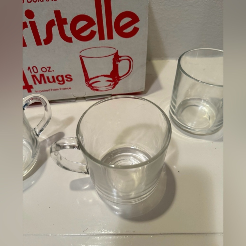 Vintage JG Durand French Cristelle Coffee/Tea Cup (Set of 4) Break Resistant - Picture 7 of 10